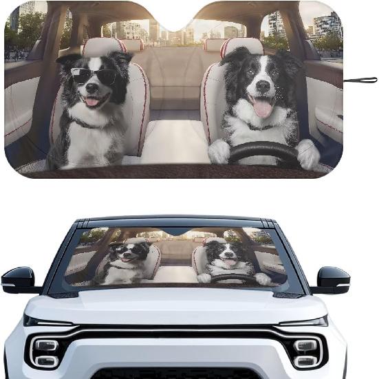 Fashion Cat Car Window Shades Foldable Car Windshield Sunshades Automotive Windshield Sunshades Keep Cool UV Rays Protection for Most Sedan Truck Van