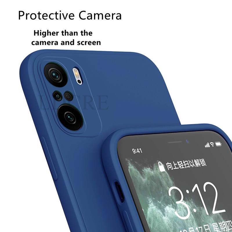 Flüssighülle im quadratischen Design für Xiaomi Redmi Note 10 Pro Silikon-Gummischutzhülle für Redmi Note 10 Hülle für Redmi Note 11 Note 11 Pro Plus