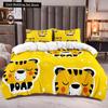 Cartoon Tiger Duvet Cover King Queen Animal Forest Theme Bedding Set for Kids Boys Girls Jungle Wildlife Polyester Quilt Cover