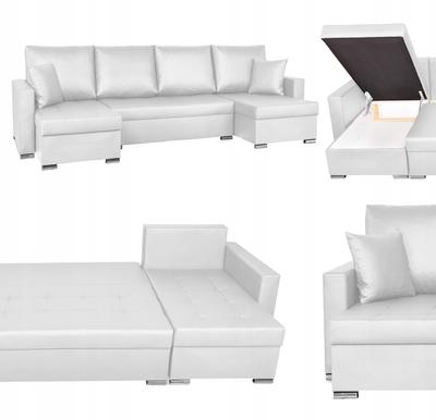 Corner Sofa Varius BIG Foldable Sleeping Function Containers Family Furniture