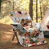 Angel With Flowers Outdoor Customize Your Name Blanket Comfortable Soft Lightweight Allseason Multipurpose Blanket For Travel Camping Picnic Sofa