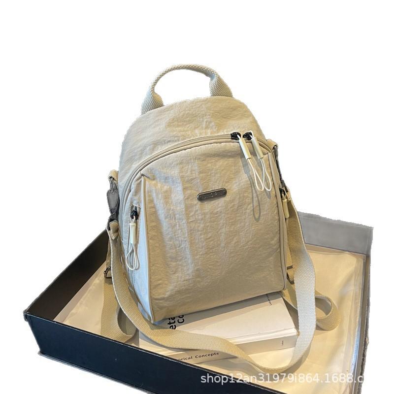Schoolbag New Large-capacity Commuter Travel Backpack Shoulder Handbag Bag Women's Lightweight Oxford Cloth Backpack Casual Fashion