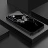 Black Butterfly Pattern Tempered Glass Phone Case Suitable for Samsung GalaxyS26 S25 S24 S23 S22 S21 S20FE/Ultra/Plus5Ganti Drop