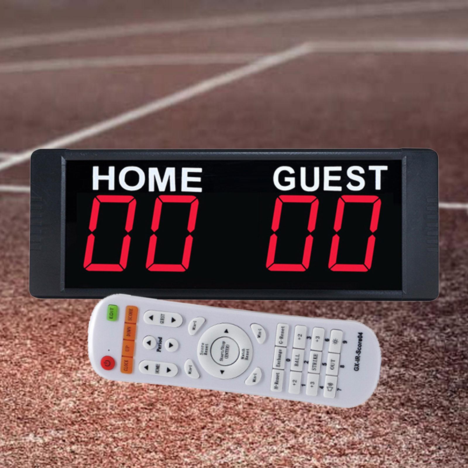 

Mini Electronic Digital Scoreboard LED Tabletop Keeper Basketball