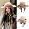 Christmas Antler Hat Handbag 2-in-1 Reindeer Hat Festive Elk Antler Decoration Stretchy Soft Warm Winter Hat