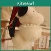 Cartoon Plush Toy Bell Small Dog Keychain With Cute Design For Backpack Decor
