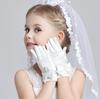 Girls' Formal Princess Long Dress with Petticoat, Crown, Gloves, and Accessories - Perfect for Weddings and Evening Events.