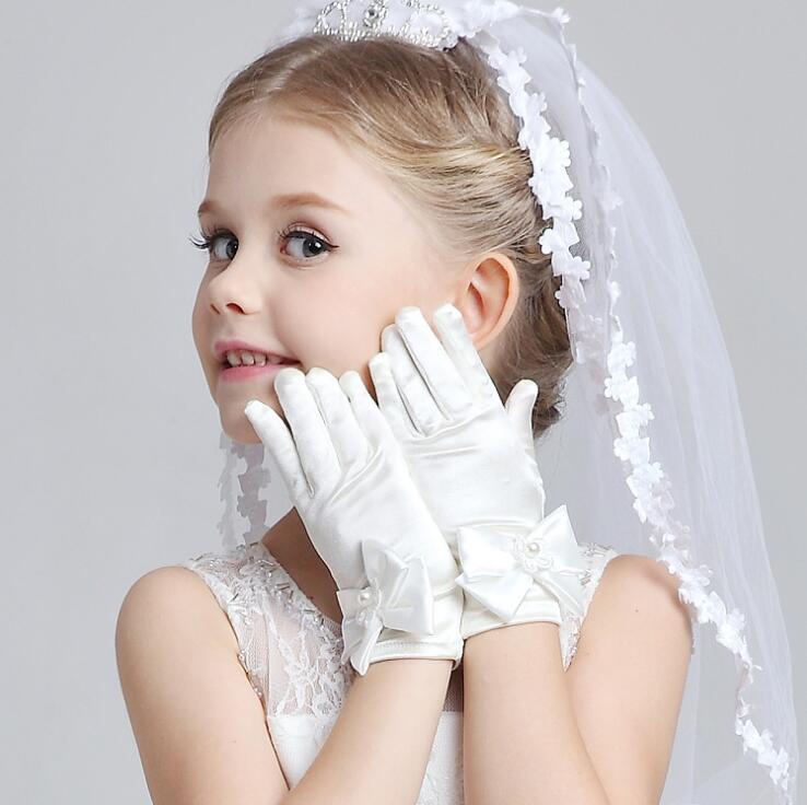 Girls' Formal Princess Long Dress with Petticoat, Crown, Gloves, and Accessories - Perfect for Weddings and Evening Events.