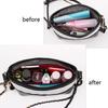 Luxury Bag Insert Felt Purse Organizer Size Inner Liner Bag With Side Zipper Portable Shaper Divider For Crossbody Shoulder Bag