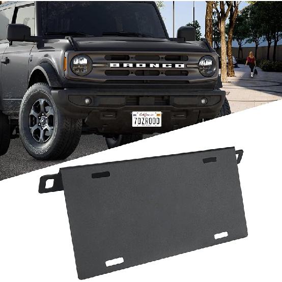 Front License Plate Frame For Ford Bronco, Aluminum Alloy License Plate Mounting Bracket Holder For Ford License Plate Accessories 2024