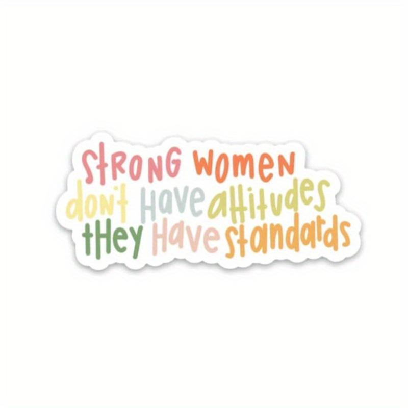 Feminist sticker | Strong women affirmation decal | Inspirational stickers 3inch/7.62cm 5pc