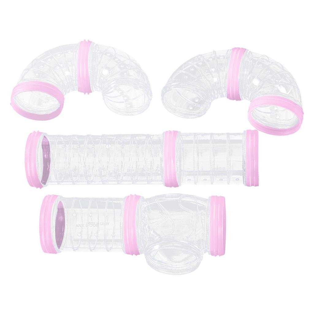 DIY Plastic Hamster Tubes Set 8Pcs Connected Tunnels for Training