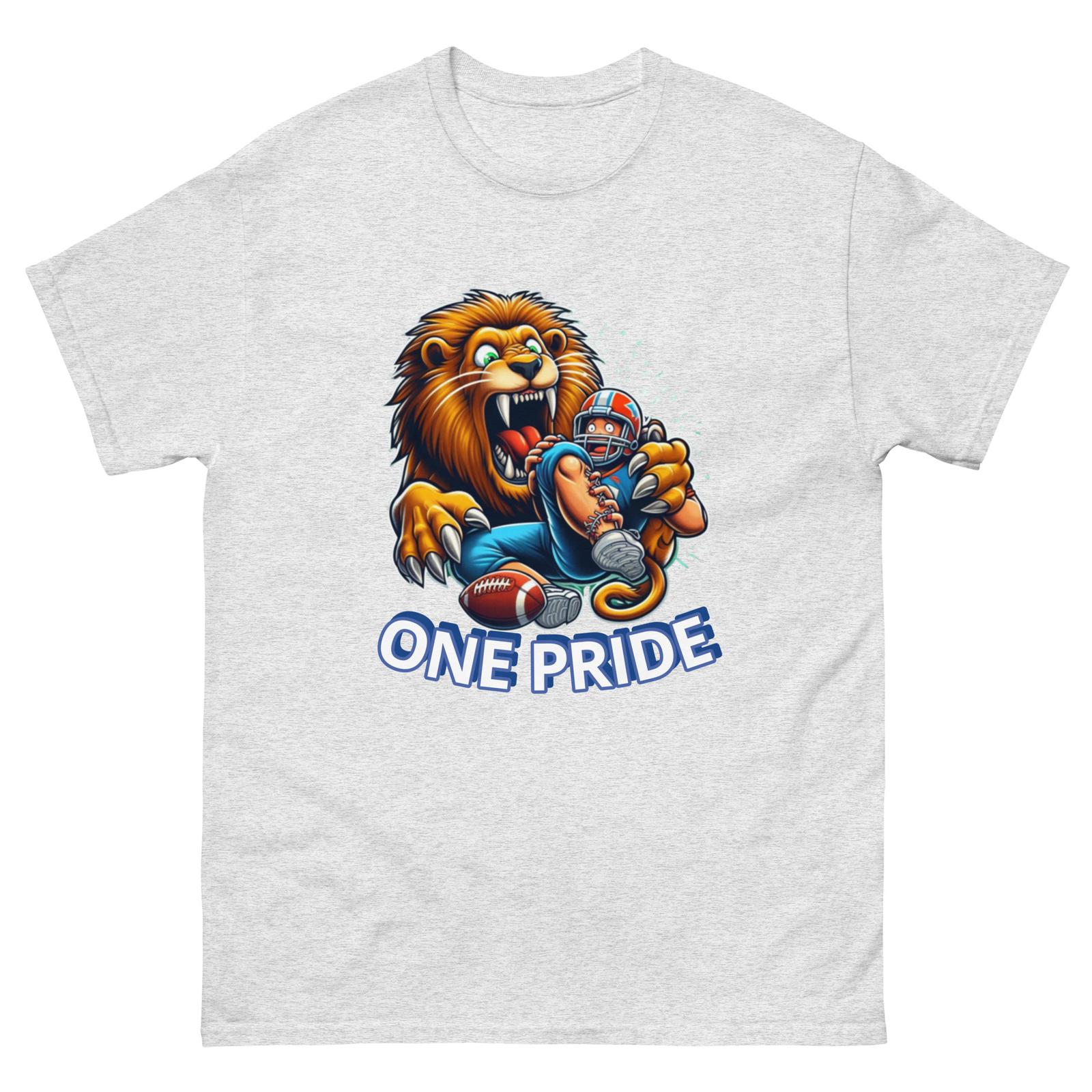 Detroit Lions Tee One Pride | Custom Detroit Lions T-Shirt Mens Womens Tees Top for Men and Women S