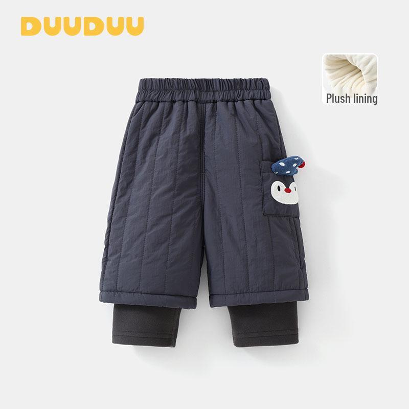 

DUUDUU Baby & Toddler Fleece-Lined Cotton Pants, Unisex Padded Long Pants for Autumn/Winter 90 cm