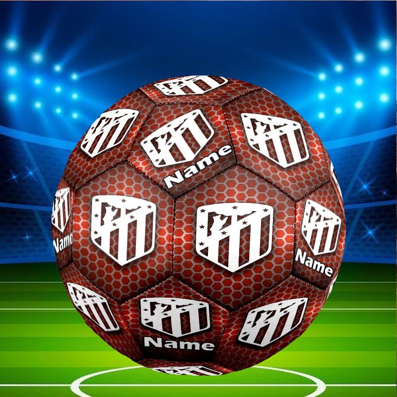 Custom Name Personalized Football team-A Print Size 5 Soccer Ball Training & Match Football, for Team, Kicking, Gift for Football Enthusiasts