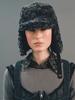 Eosseomnijeu Fur Trapper Cap_Curly Charcoal