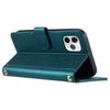 For iPhone 11 Pro Max Leather Case Stitching Rhombus Grid Crossbody Phone Cover