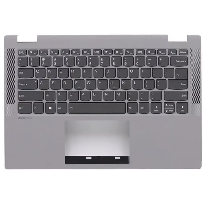 Palm rest case backlight keyboard For Ideapad Flex 5-14IIL05 5 14ITL05 14ARE05 Upper Cover 5CB1C39899 5CB0Y85490 silver gray style 1