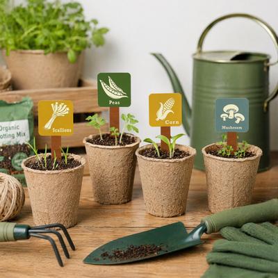 15 Stück Holzpflanzenetiketten Vintage Wasserdichte Gartenmarkierungen für Gemüse