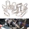 Motorcycle Exhaust Pipe Bracket Z/L-Shaped Stainless Steel Moto Modification Exhausts Pipe Clamps Fixed Bracket Accessory