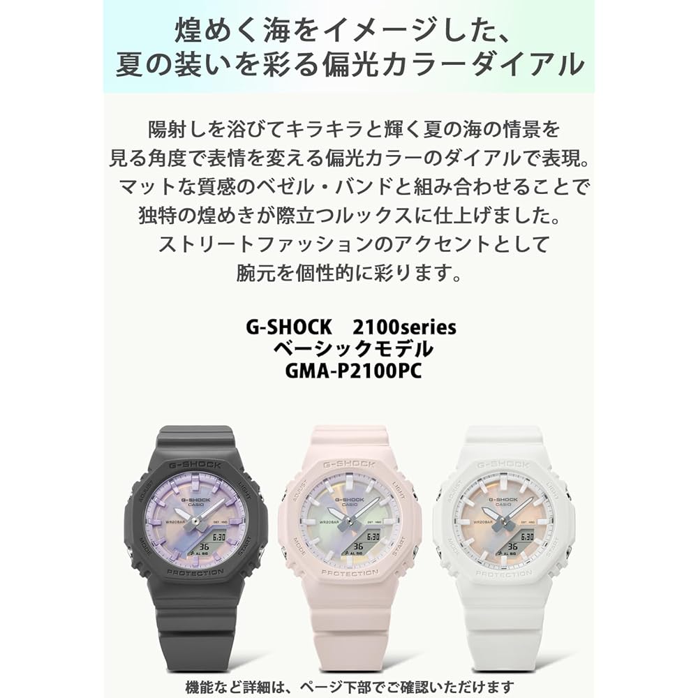 Casio G-Shock GMA-P2100PC-4A Mid-Size Model Eco-Friendly Material Women's Watch Pink