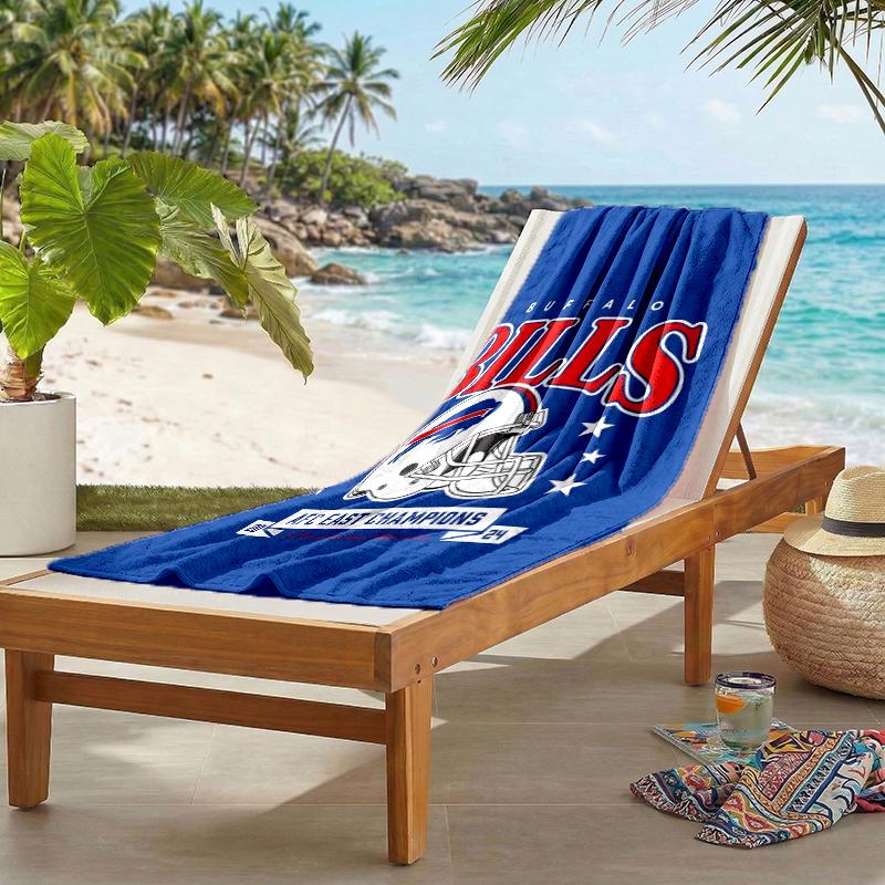 Bills Team Fashion Beach Towel: Ideal for Summer Adventures Soft, Absorbent and Quick Drying Suitable for Swimming and Bathing