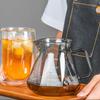 Glass Coffee Pot Glass Coffee Server for Drip Coffee Maker Coffee Kettle Diamond Design Transparent Black Glass Tea Pot