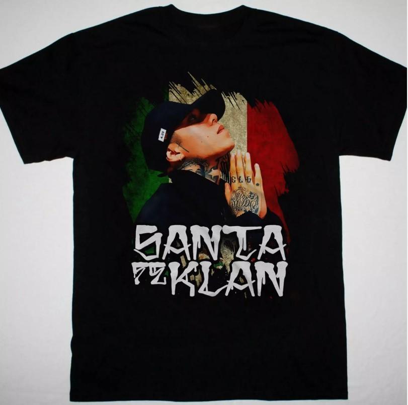 

Santa Fe Klan T-shirt rap hip hop Black Short sleeve s to 5Xl Unisex T-Shirt L