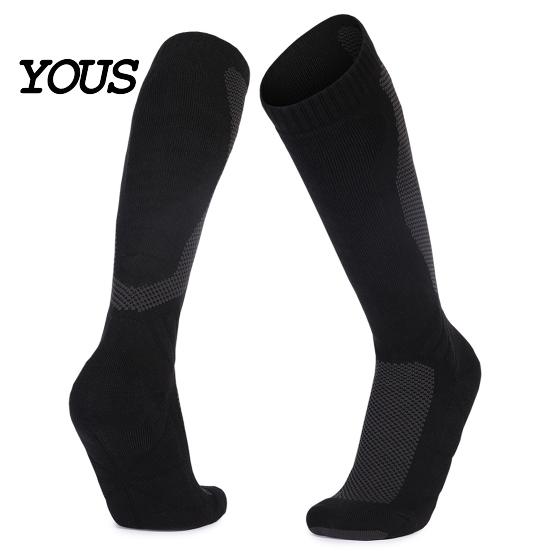 Padded Compression Socks for Skiing Cotton Ski Men Women, Winter Thermal Snowboard with Support, Protective Snow Gear Non-Slip Warm Snowboarding