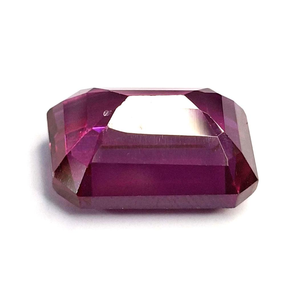 Natural Rhodolite Garnet Emerald Cut 13-15 Ct Stunning Certified Loose Gemstone