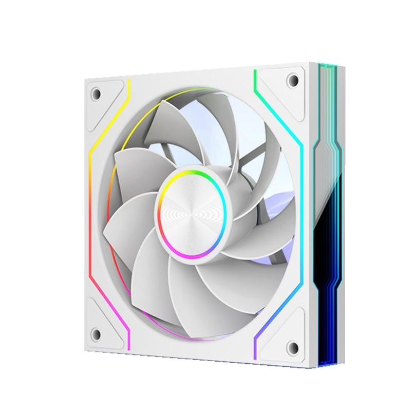 ARGB LED 120mm 5V 3Pin PC Fan with Infinitys Mirror Effect, Quiet High Airflows for CPU Coolers and Case
