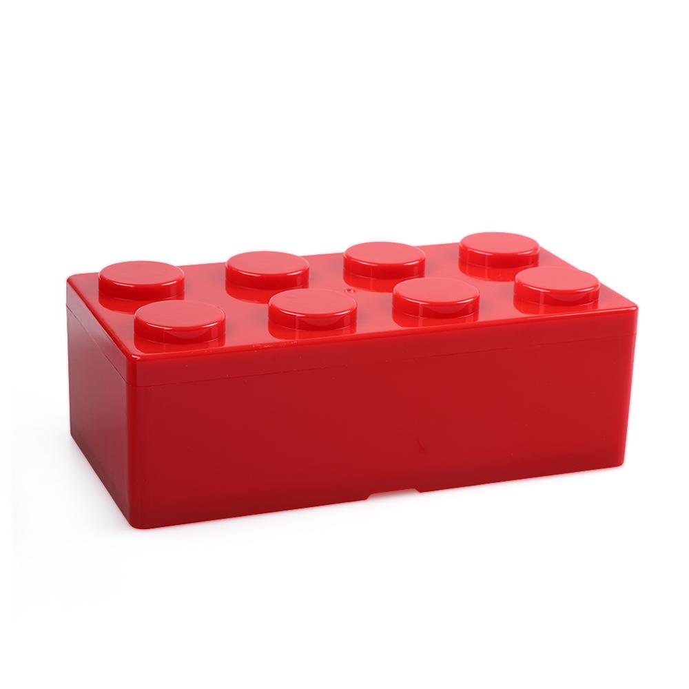 Hot Organizer Office Storage Box Plastic Building Block Shapes Desktop Container