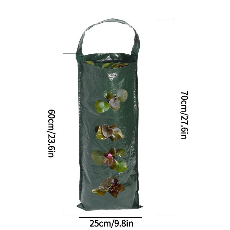 Hanging Strawberry Grow Bag Planter With Planting Holes Heavy Duty Durable Vertical Hanging Planter For Vegetable Tomato Potato