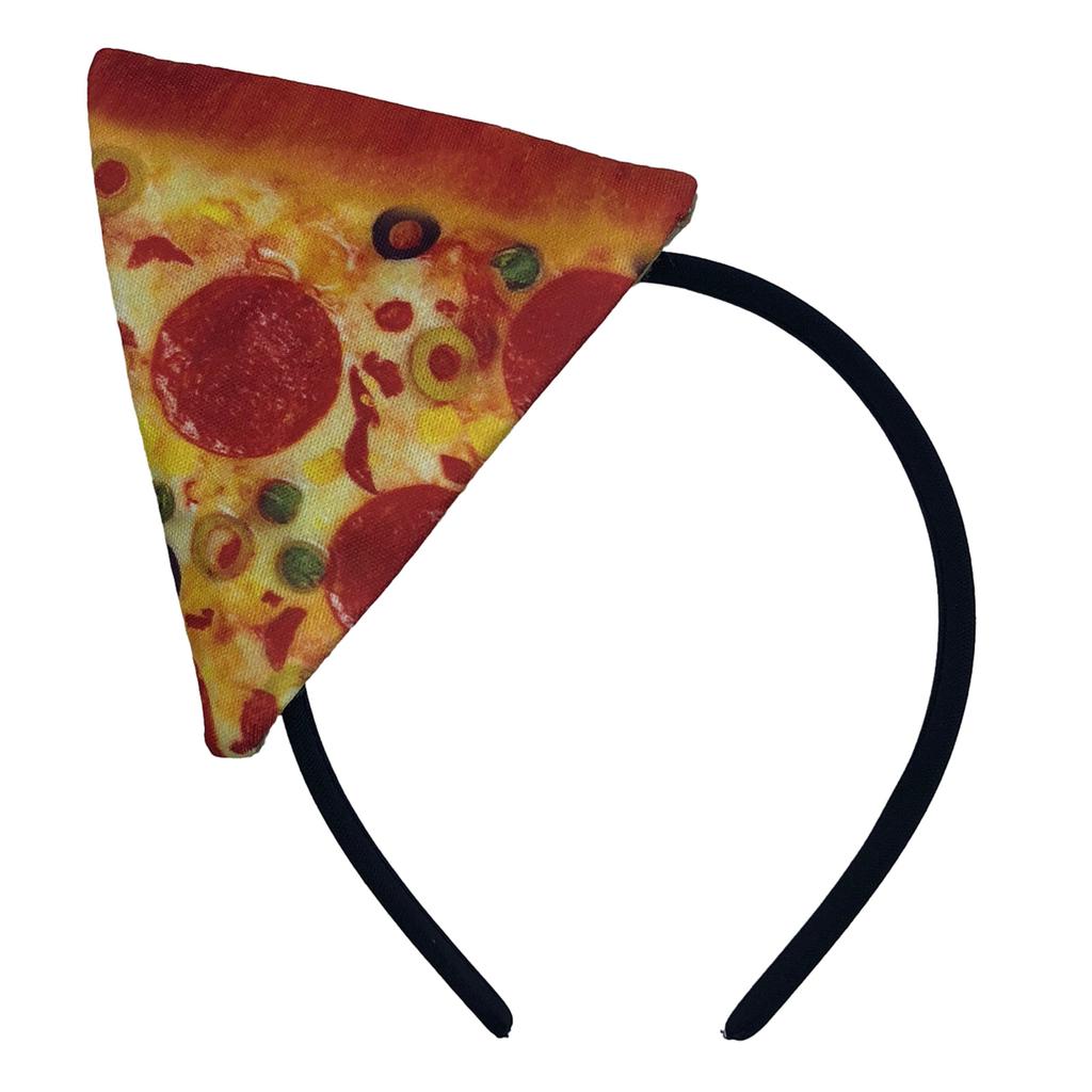 Carnival Pizza Headband Christmas Carnival Decoration Fast Food Headband Adult Carnival Headband Party Festive Hairband