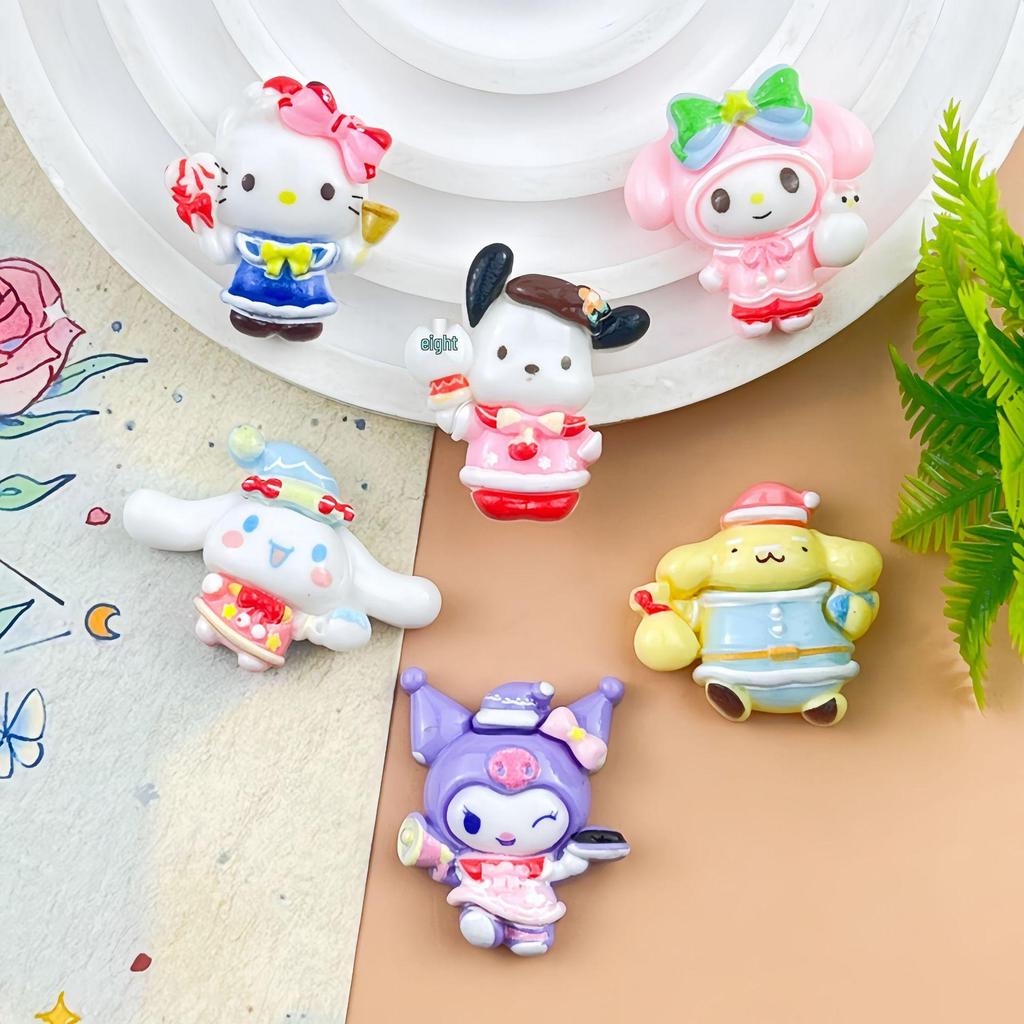Sanrio Dancing Cartoon Resin Accessories: DIY Hair Clips, Phone Cases, Shoe Buckles, Bags, Keychains