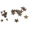 50pcs Metal Metal Star Stud 14mm Leathercraft Rivets Crafts Rivet Spike Screw  DIY Decoration