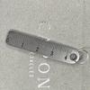 Portable stainless steel mini ruler with keychain - measuring tool for office and school supplies