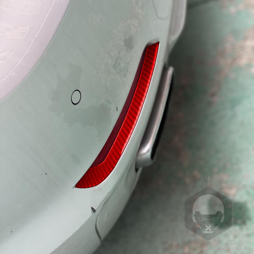 For BMW 7 Series F01 2009-2014 Accessories Car Carbon Fiber Exterior Tail Light Trim Sticker