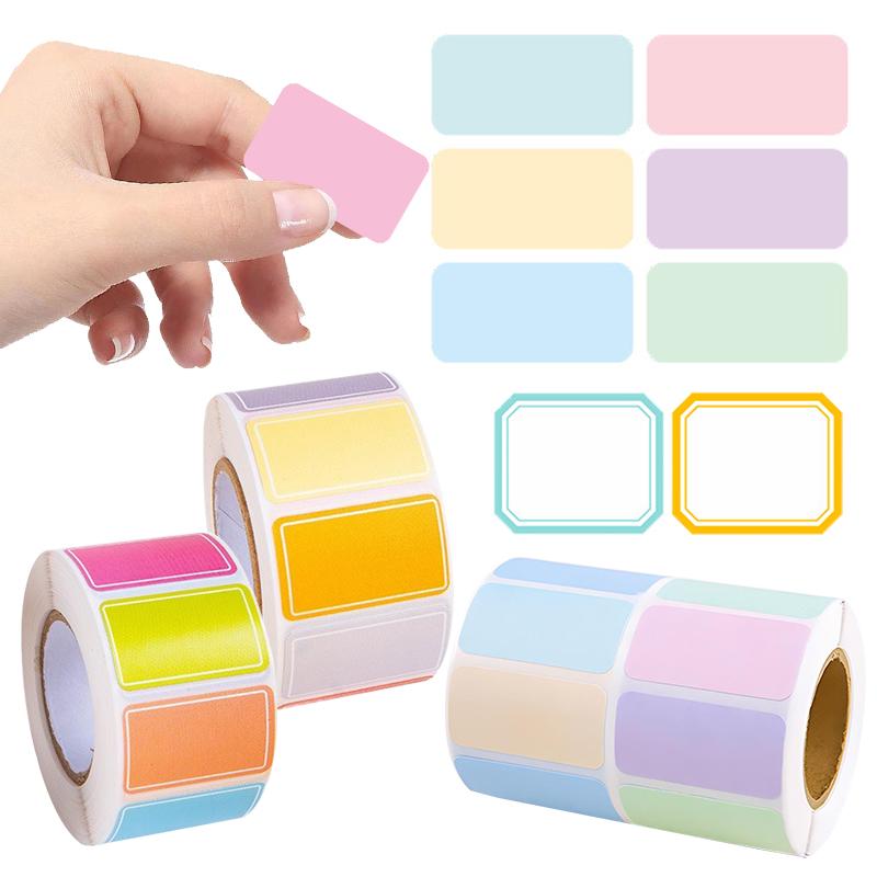 Kunstdruckpapier Etikettenaufkleber Beschreibbare Dekorative Aufkleber für Notizbücher Tagebücher Planer Wasserdichte DIY Materialien Scrapbooking Aufkleber ZYF