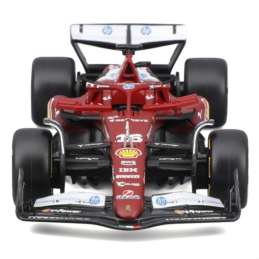 Bburago 2025 Model 1/43 F1 Scuderia Ferrari #16 Charles Leclerc 2025 Seasonal Car / Race Sports Car Miniature Diecast Car Finished Product 18-36853 (#