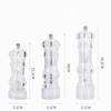 Manual Grinding Bottle Sesame Pepper Powder Acrylic Shell Seasoning Bottle Black Pepper Grinding Machine Kichen Accessories