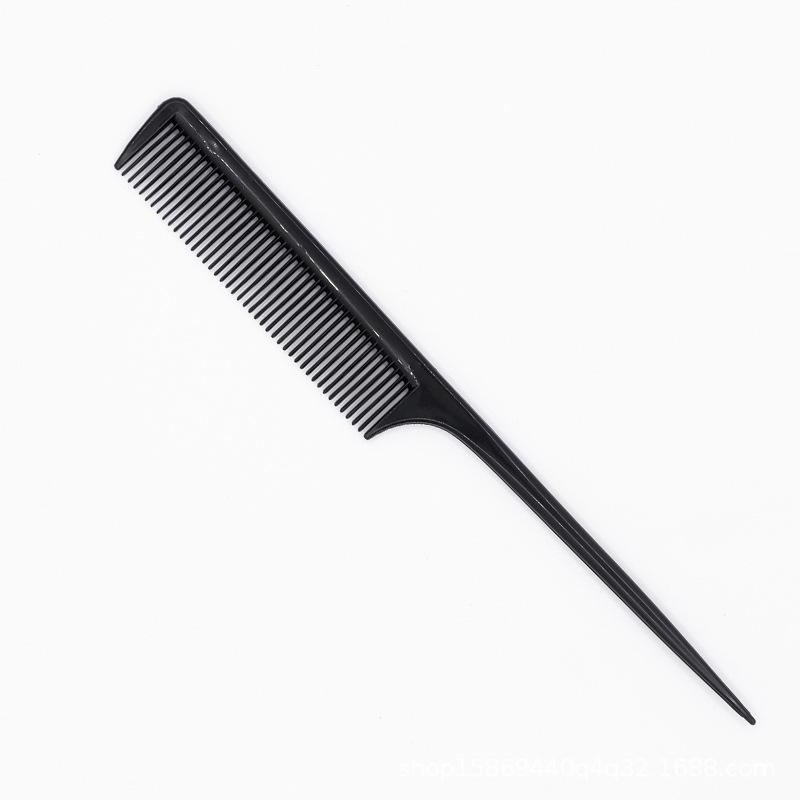 Hairdressing Fine-Tooth Steel Tail Comb for Women's and Men's Haircut & Updo