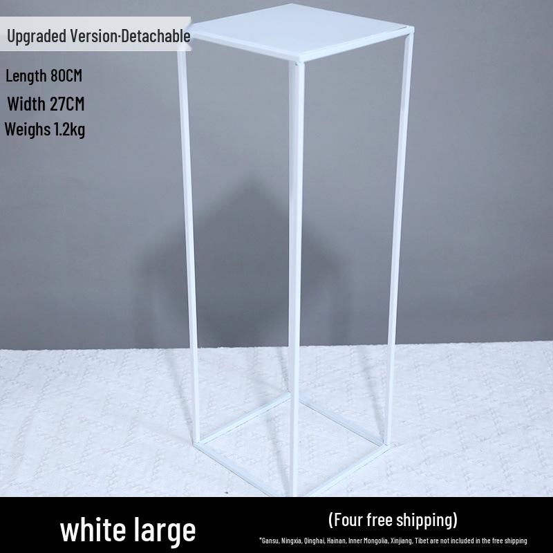 Żelazny Kwiatowy Stojak Kolumnowy do Dekoracji Uliczki Weselnej