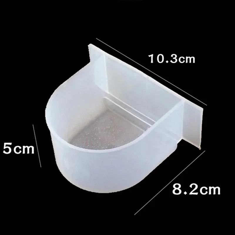 Trough Feeder Food Macaws Finches Canary Water Birdcage Cage Cup Parrot Feeding Bird Food Boxes Food Bowl Boxes Bird Budgerigar