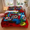 3pc Mario Adventure Bedding Set Guest Room Bedroom Decor Christmas Halloween Decor Birthday and Holiday Gifts- All Seasons 3pcs Quilt 129