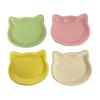 4Pcs Cat Bowl Plastic Anti-Tipping Feeding Bowl Weighted Structure Feeding and Drinking Bowl Spill Proof Pet Bowl for Cats and Dogs Durable Pet Food