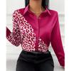 BITCED Women's Fashion Casual Long Sleeve POLO Neck Blouses & Shirts Unique Design
