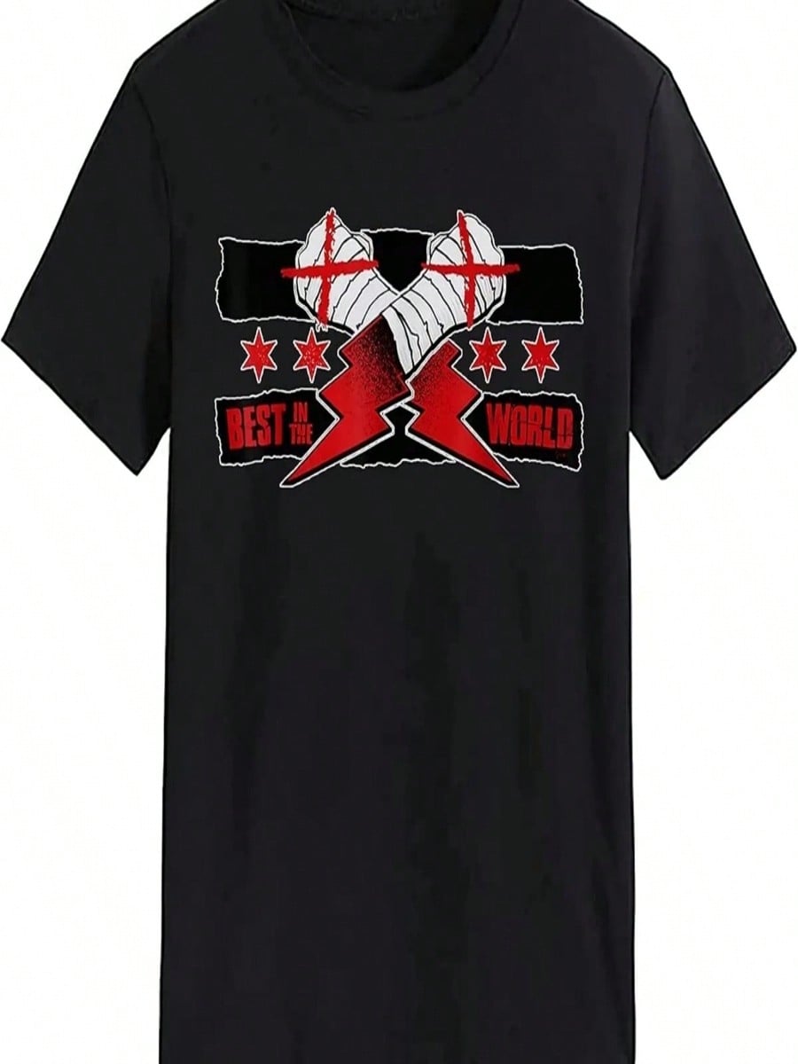 Camiseta Cm Of Punk Best In The World de AEW S разноцветный