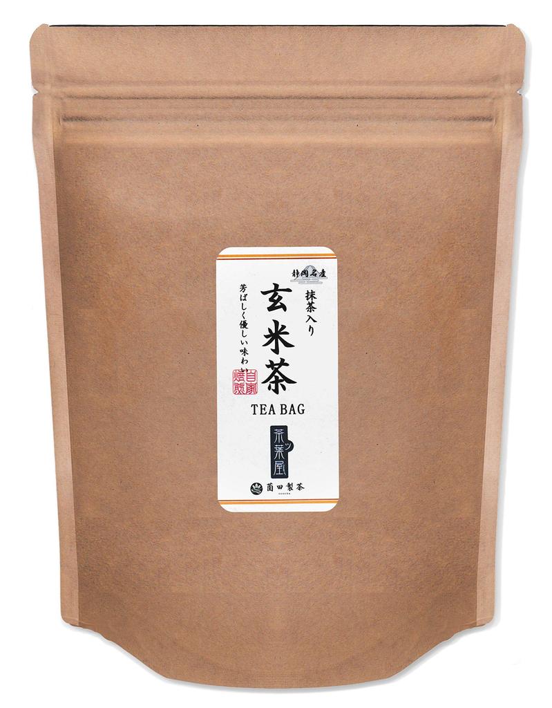 Sonoda Tea, Shizuoka Specialty Brown Rice Tea with Matcha, 5g X 40 Tea Bags, Suitable for Hot or Cold Water