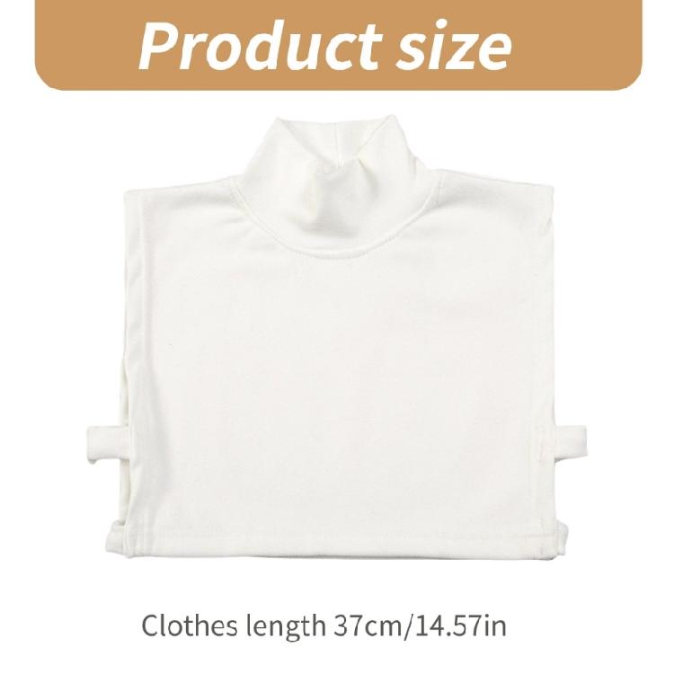 Collo Dolcevita Finto Elegante Monocolore Staccabile Maglia a Collo Alto Pullover Elastico Mezza Maglia per Donne Layering